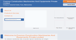 Desktop Screenshot of cosmos-machinery.net
